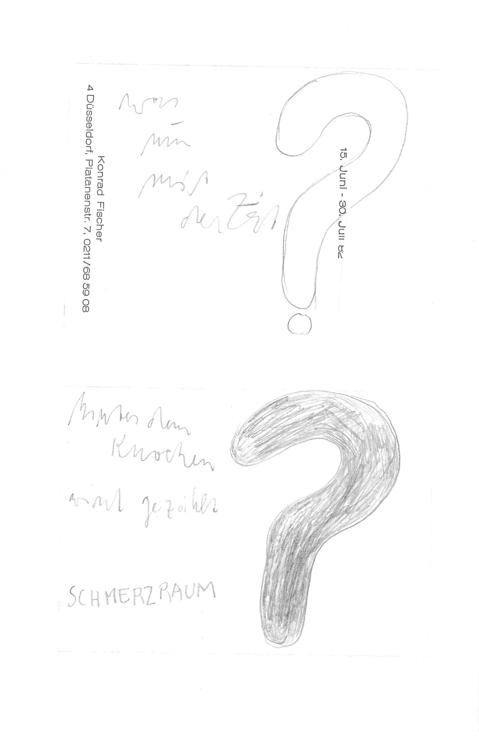 Joseph Beuys, "Zeitgeist – Raumgeist, 1983 – 1985". Dal libro "Joseph Beuys, Das Geheimnis der Knospe zarter Hülle. Texte 1941 – 1986", Edition Heiner Bastian, Schirmer/Mosel, Monaco di Baviera, 2000.